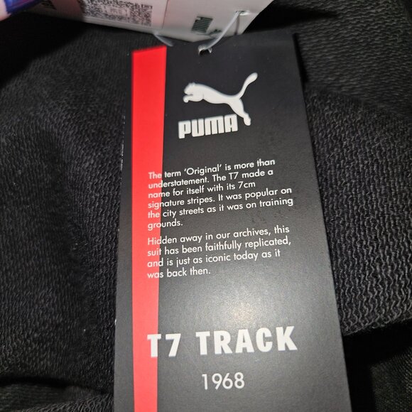 NWT Puma T7 Black & White Track Jacket (2XLT) - Picture 7 of 10